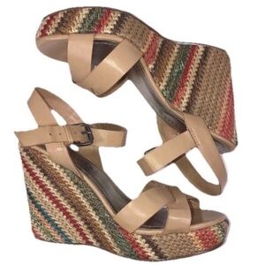 Coconuts By Matisse Madrid Natural 123 Wedges Sandal Women’s Size 9M